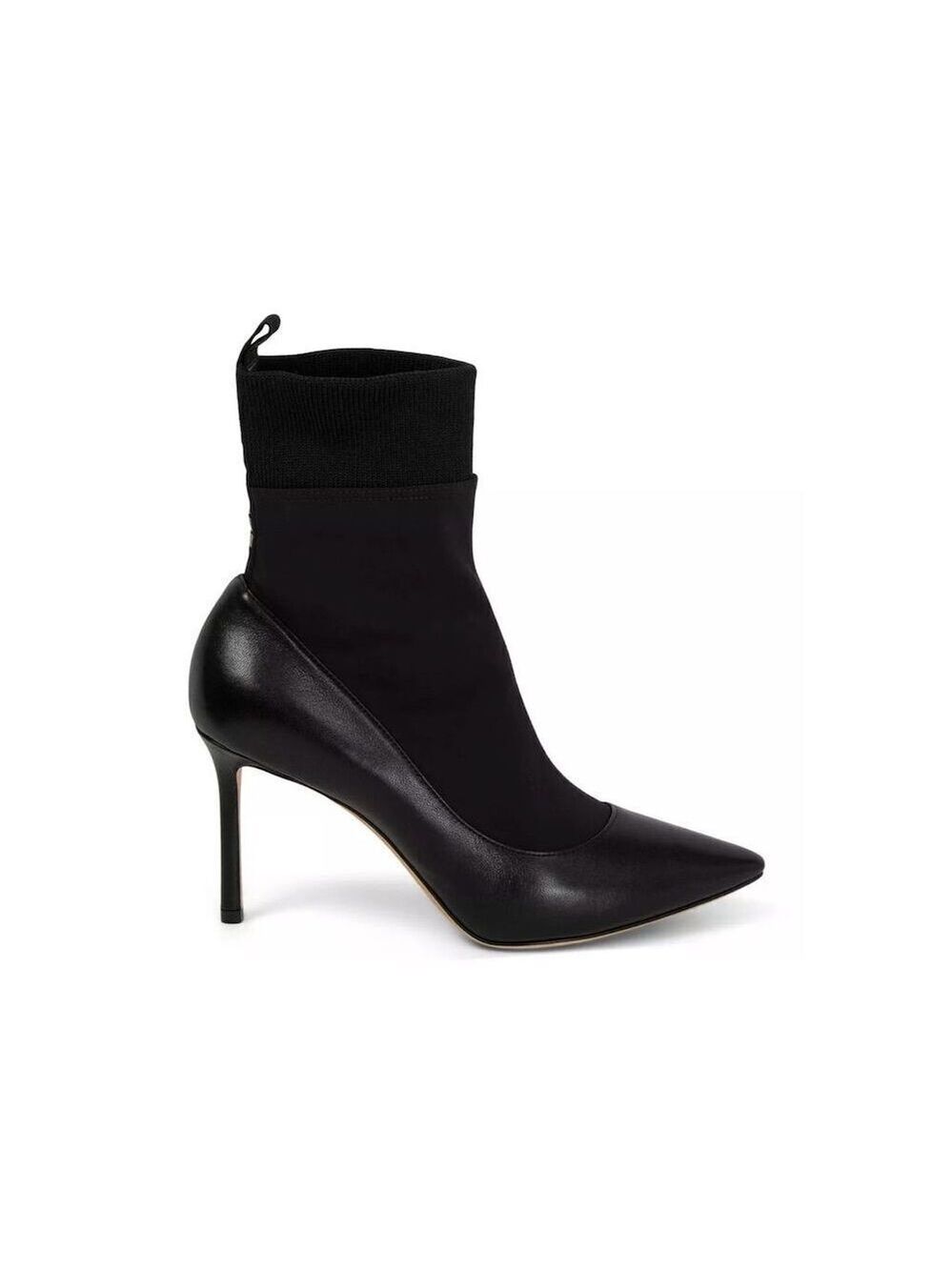 Jimmy Choo Women's Black Leather Ankle Boots Size 39.5 Stiletto Heel - Picture 6 of 6